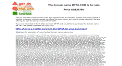 Desktop Screenshot of mfta.com